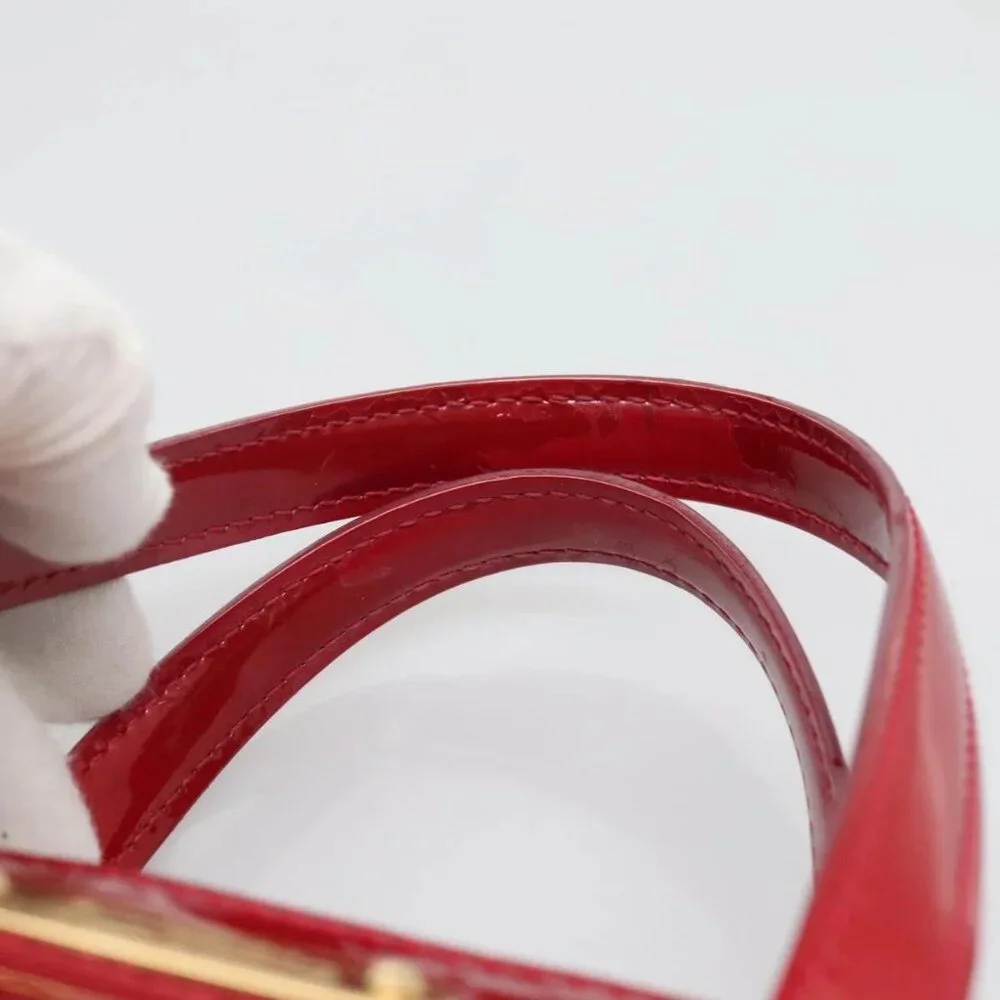 LOUIS VUITTON Monogram Vernis Wilshire PM Bag Pomme D'amour M93642 Auth BA1873 - Picture 10 of 16